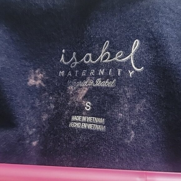 Isabel Maternity Navy Blue Dress With Flowers Size S - Picture 6 of 6